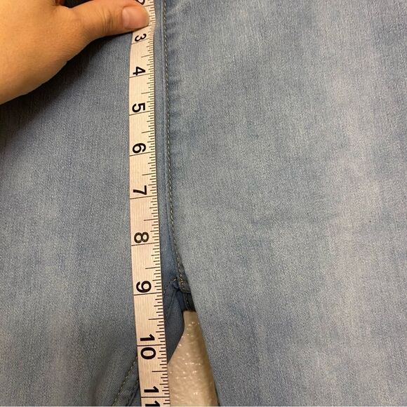 Free People In My Feelings Slim Flare Y2K stretch coastal beach Jeans long 27x32 - Picture 6 of 13